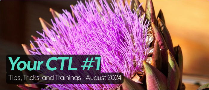 Your CTL #1: Tips, Tricks, and Trainings - August 2024